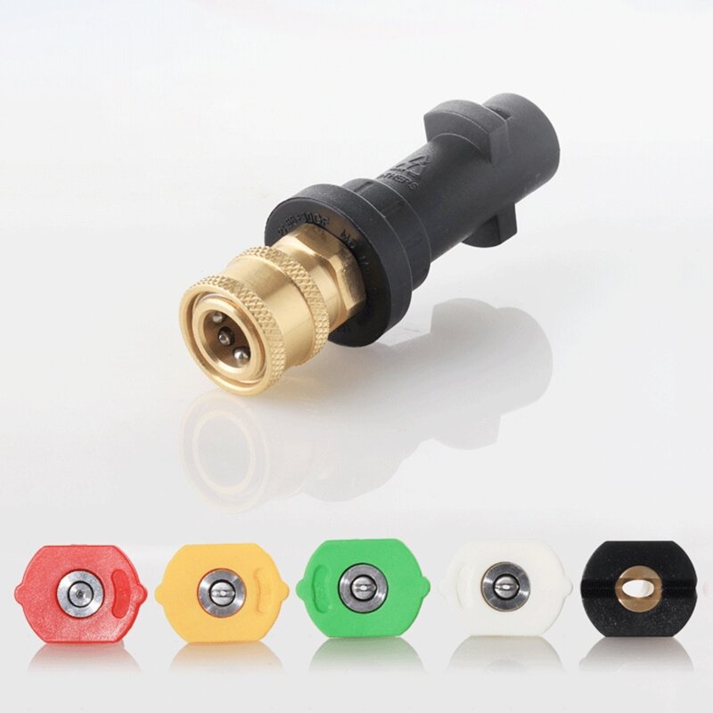 Car Washer Gun Nozzle Adapter for Karcher K Series 1/4 Inch Quick Connection Spray Jet Modified Nozzle Karcher K2-K3