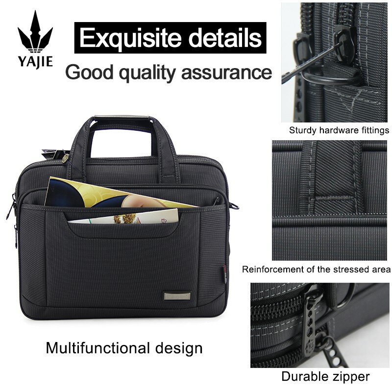 Large Capacity Briefcase Bag Men Business Bag 15.6 inch Laptop Bag Shoulder Bags Canvas Handbags Notebook Bag Messenger Bags