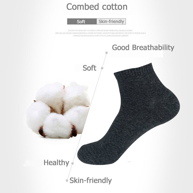 Calcetines de algodón para hombre, calcetín transpirable, talla grande, 45, 46, 48