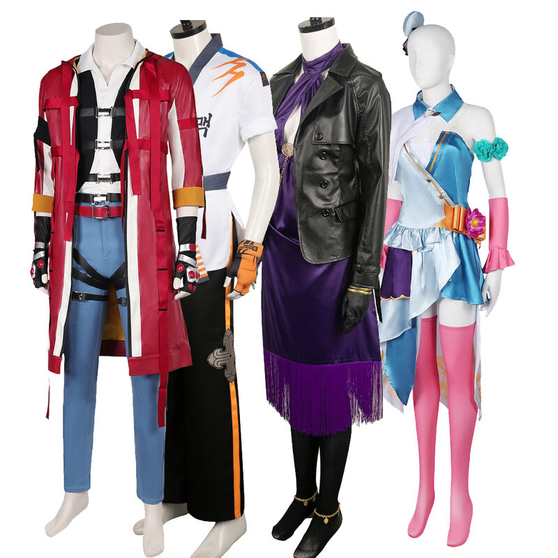 Tekken 8 أليسا تأثيري زي للرجال والنساء ، معطف وسترة كازاما جين ، بدلة حفلة كرنفال الهالوين ، زي هوارانغ ، فستان