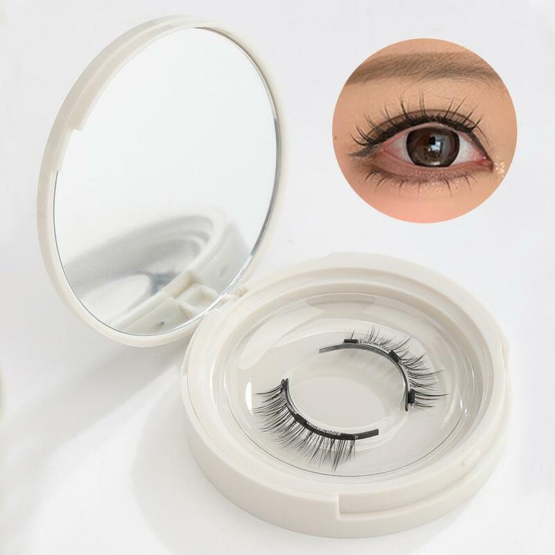 Magnetic Eyelashes Handmade 3D Natural Magnetic False Magnetic Tweezers Handmade Reusable Eyelashes Set Eyelashes for Women