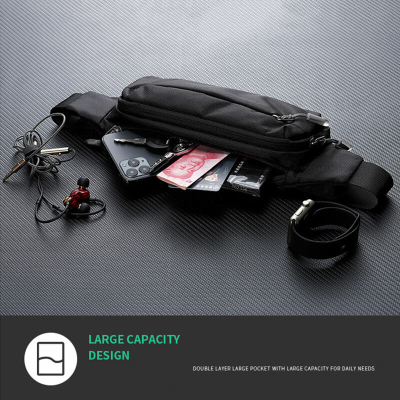 アウトドアスポーツ用の防水ファニーパック,移動式ウエストバッグ,大容量,電話バッグ
