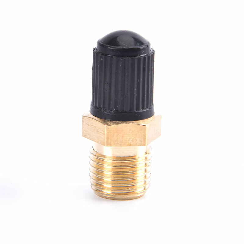 1/4 Inch NPT Solid Nickel Plated Brass Air Compressor Tank Fill Valve 6.35mm Male NPT Standard Thread Core Rated To 2g00psi