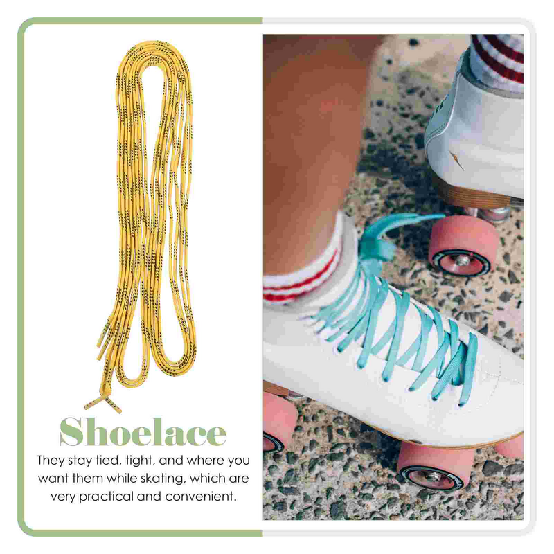 Hockey Shoelaces Ice Skates Dedicated Professional for Polyester Wear-resistant Long