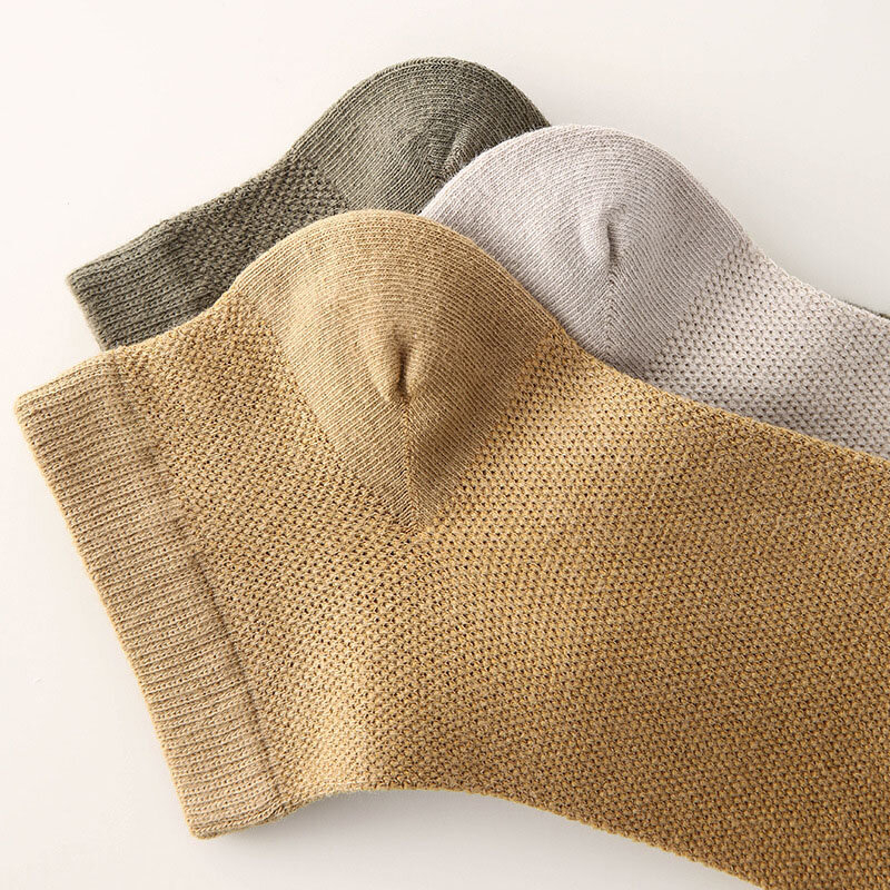 Носки мужские короткие из дышащего хлопка, 5 пар, размеры 38-44