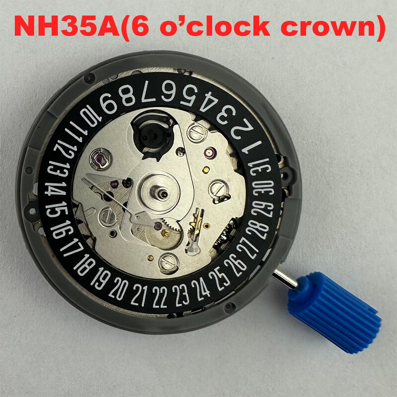 Nh35a mechanisches Uhrwerk um 6 Uhr nh35 weißes Kalender rad selbst wickeln des hochpräzises Uhrwerk kunden spezifisches Tourbillon-Logo