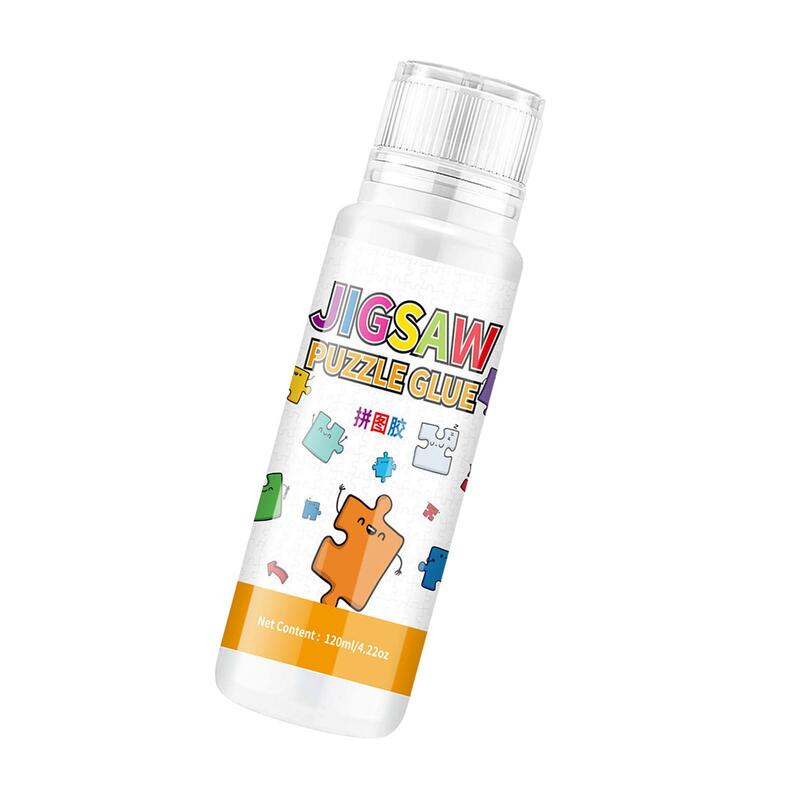 Jigsaw Puzzle Glue, 120ml Kids Fast Drying Easy to Apply Jigsaw Saver Glue Puzzle Supplies for Art, Craft, Puzzle Paper Wood