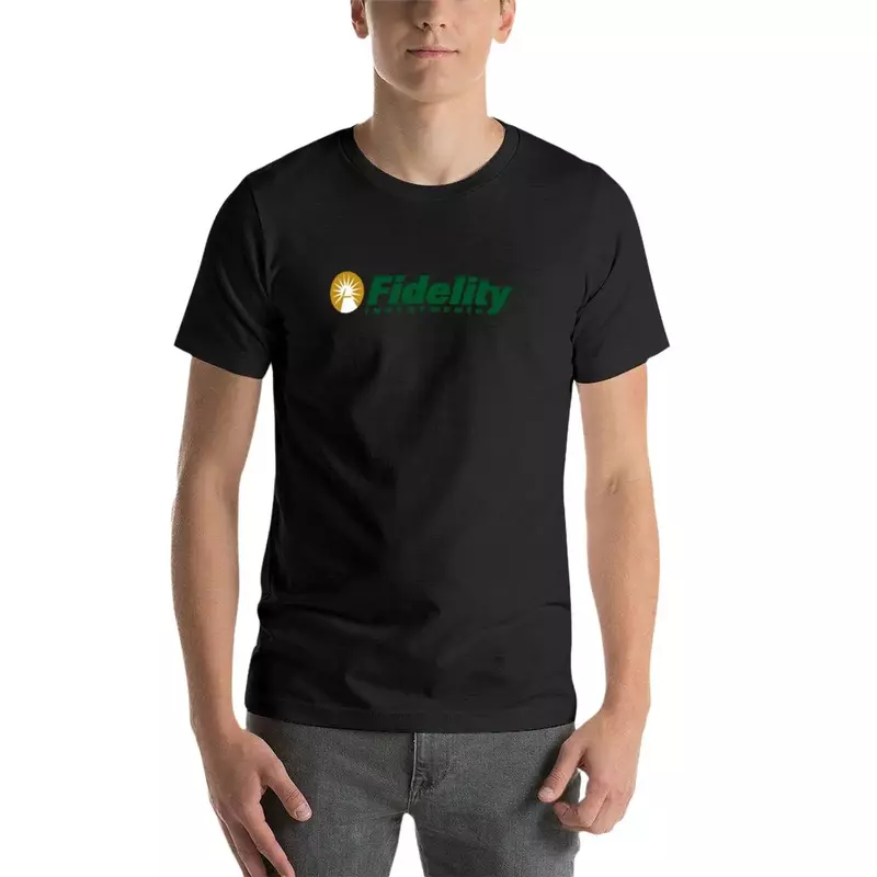 男性のためのfiernity投資ロゴ付きコットンTシャツ,クラシックなサマーウェア,スウェットシャツ,コットン