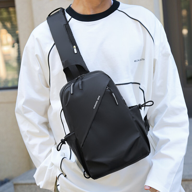 Toposhine-Bolso de un solo hombro de tela Oxford impermeable para hombre, bolso de pecho de moda Popular, bolso cruzado informal, nuevo diseño
