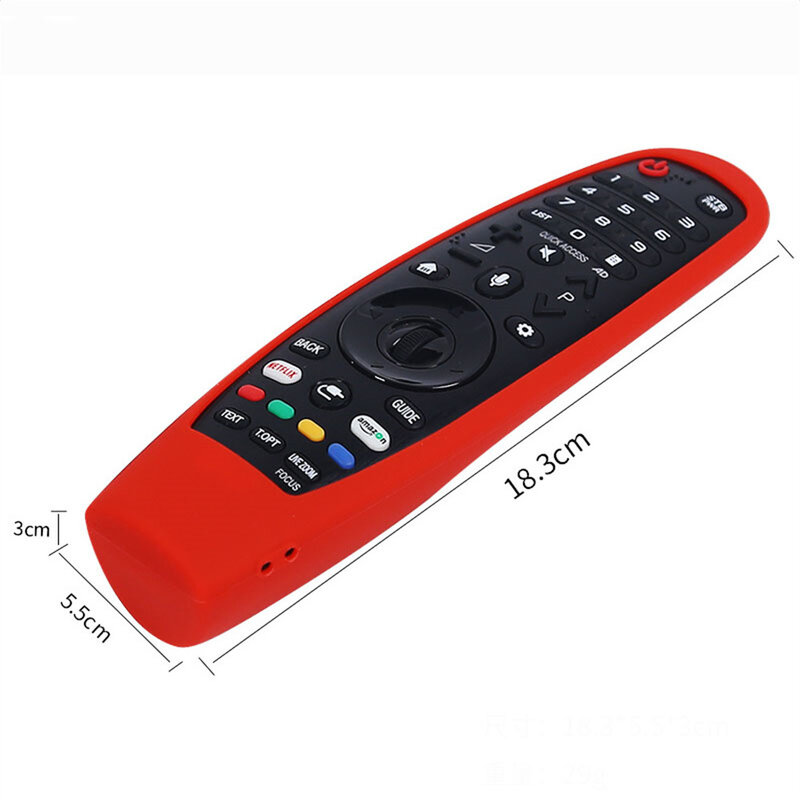 Capa de silicone para controle remoto, capa para LG TV Magic Remote, Novo, Mr21Ga, Mr21N, Mr21Gc