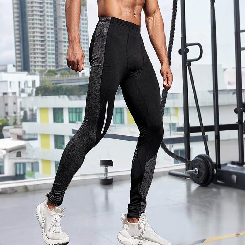 Men's Athletic Leisure Pants Compression Quick Dry Fitness Clothing Sports Stretch Bottoms Outdoor Running Road Cycling Pants