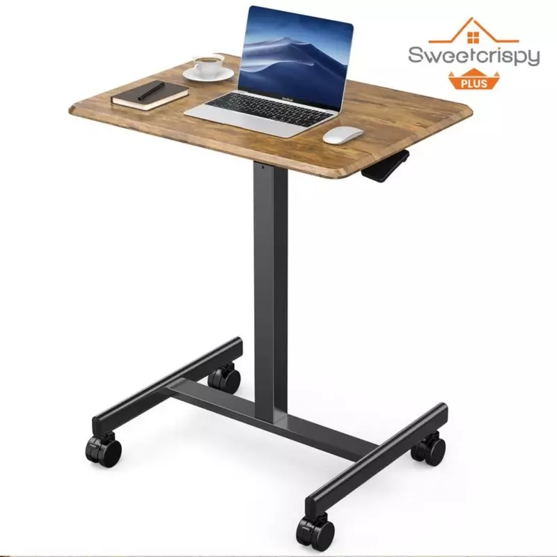โต๊ะคอมพิวเตอร์แท่นครูพร้อมล้อปรับได้โต๊ะทำงานบ้านสำนักงานโต๊ะคอมพิวเตอร์