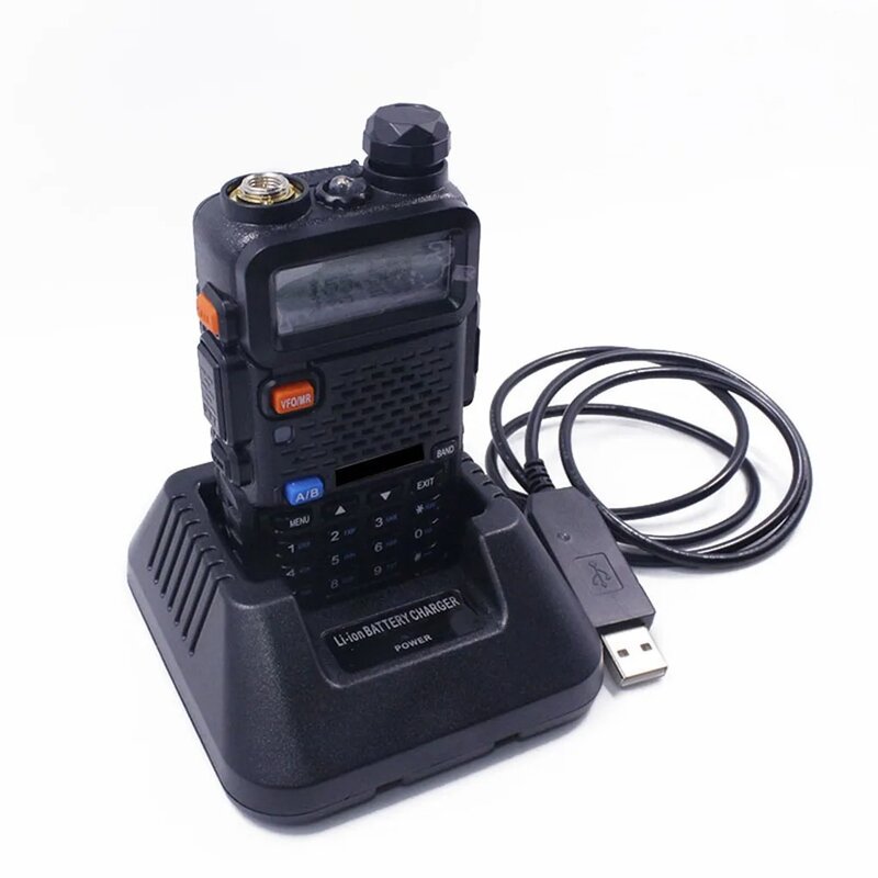Baofeng UV5R USB Battery Charger Replacement for Baofeng UV-5R UV-5RE DM-5R Portable Two Way Radio Walkie Talkie