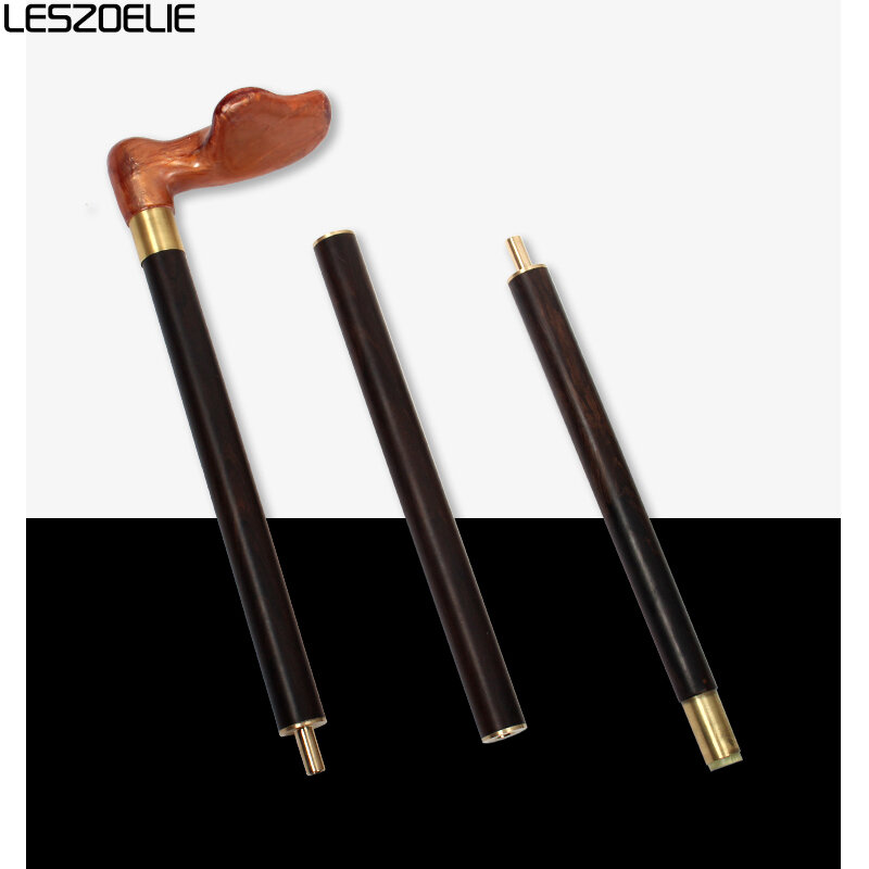Luxury Left And Right Resin Handle African Rosewood Walking Stick Men Fashionable Canes Women Elegant Vintage Walking Sticks