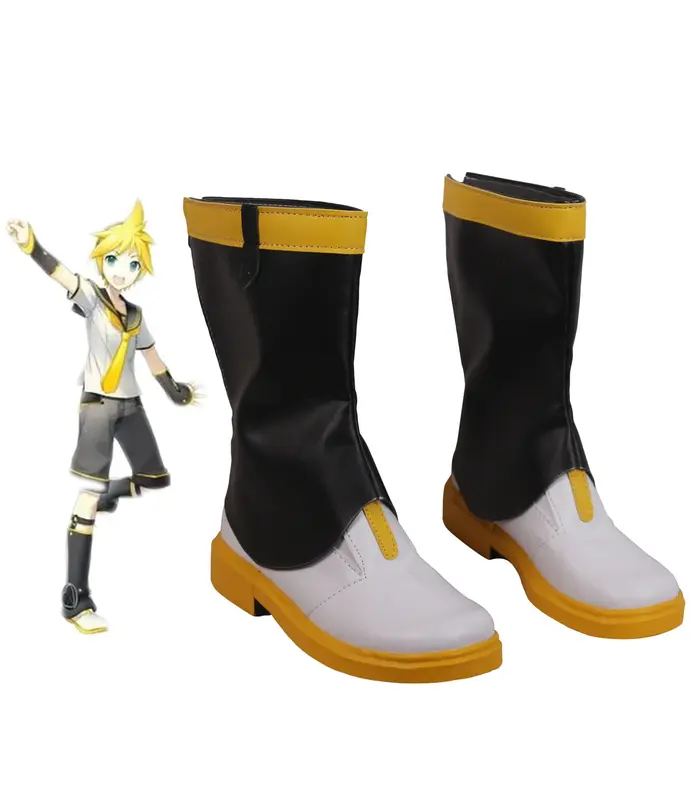 Kagamine Len Cosplay Boots Custom Made Shoes Any Size