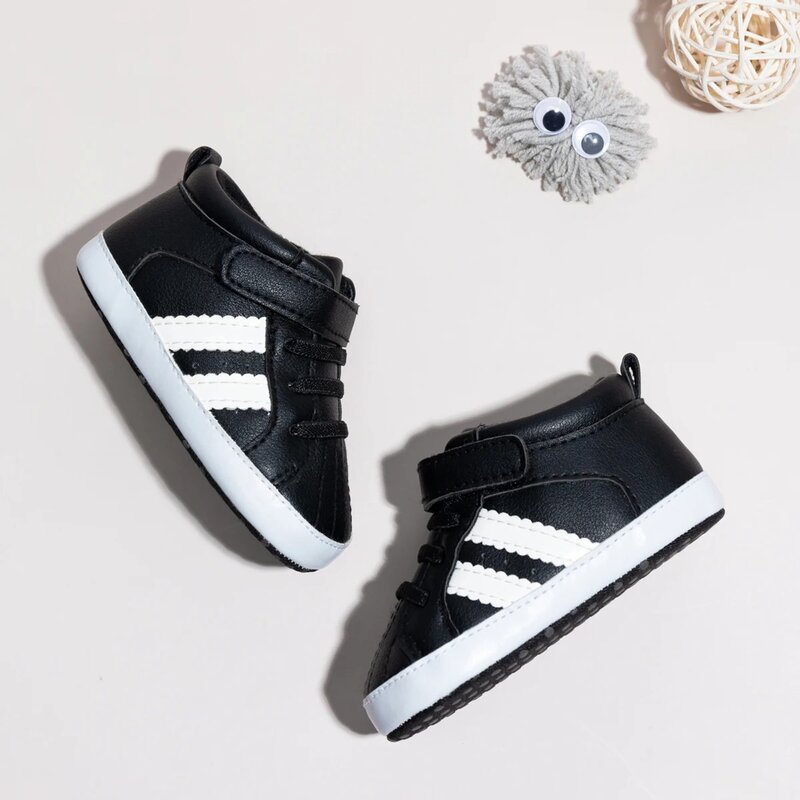 Boy Girl Classical Sport Shoes Soft Sole PU Leather Baby Shoes Anti-Slip First Walker Crib Casual Sneakers Shoes