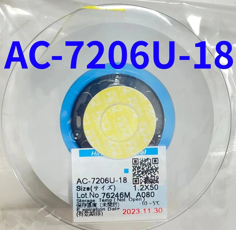 Cinta de AC-7206U-18 ACF Original para reparación de pantalla LCD, película conductora anisootrópica, 1,2/1,5/2,0mm x 10m/25m/50m, nueva fecha