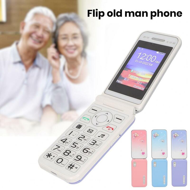 Teléfono Móvil desbloqueado con pantalla de 2,4 pulgadas, smartphone con tapa, Doble tarjeta SIM, pantalla de alta definición, botones grandes