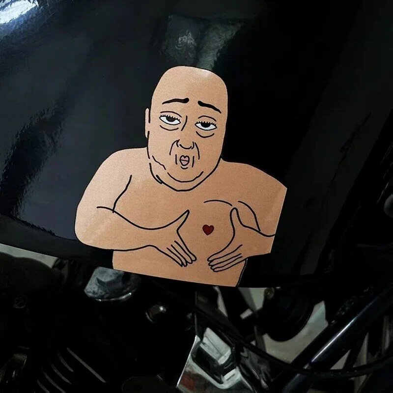 Adesivi per auto creativi personalizzati spoof strange uncle funny stickers moto electric vehicle decalcomanie decorative notebook