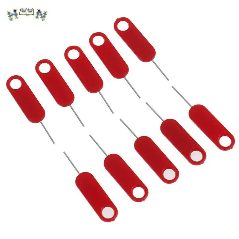 10pcs Sim Card Tray Removal Eject Pin Key Tool Stainless Steel Needle For iPhone/iPad For Samsung Instrument Parts Accessories