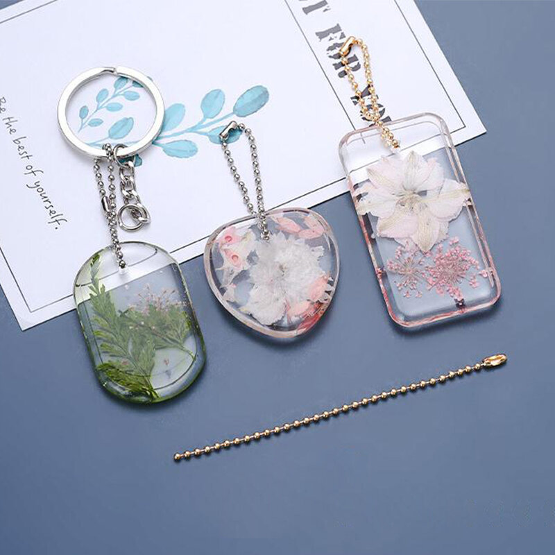 1/6/10pcs Keychain Pendant Mold Set DIY Resin Mold Crystal Epoxy Silicone Mold Rectangle Pendants Jewelry Making Casting Mould