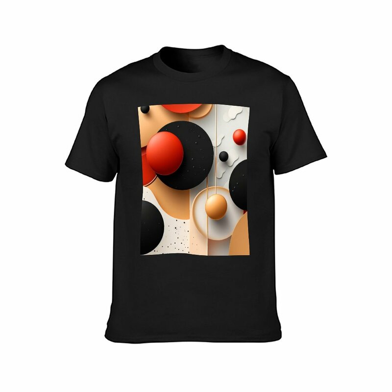 Abstracciones modernas-Camiseta con patrones fascinantes para hombre, camisetas de secado rápido, ropa para hombre