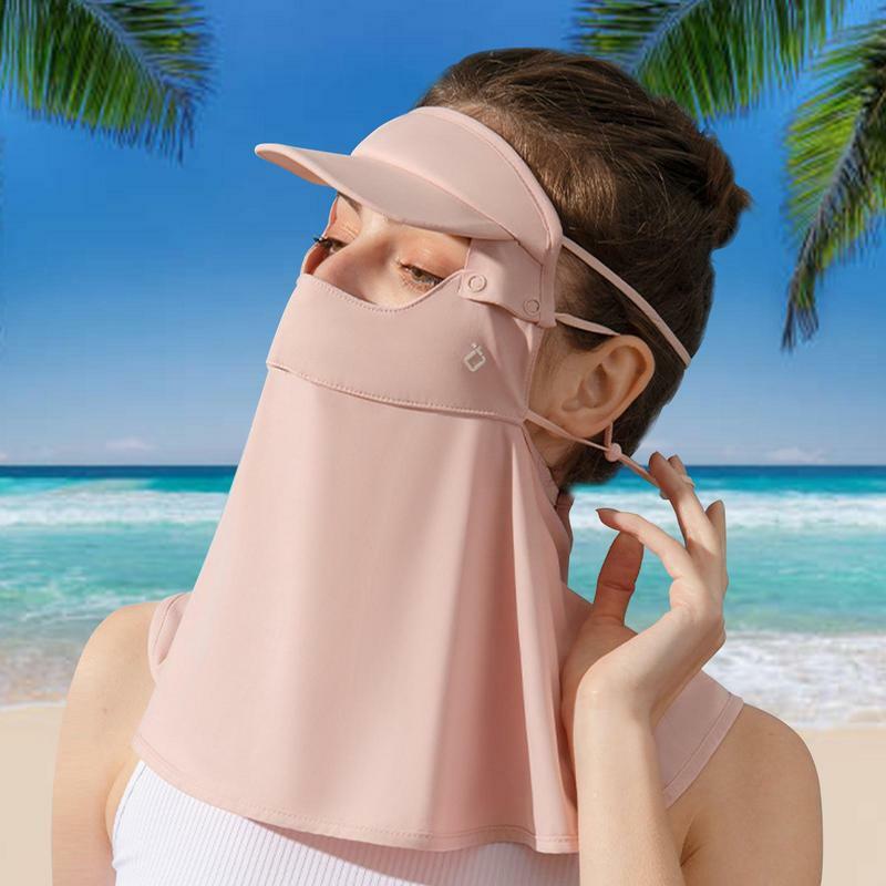 Capa Facial UV para Homens e Mulheres, Cobertura de Pescoço Resfriamento, Essenciais de Verão, Caminhadas, Acampamento, Ciclismo, Piquenique, Upf50