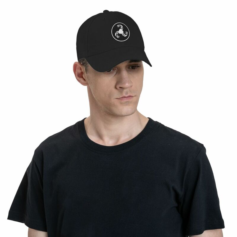 Bicep Logo (White on Black Disc) Baseball Cap derby hat Dropshipping Hats For Women Men's