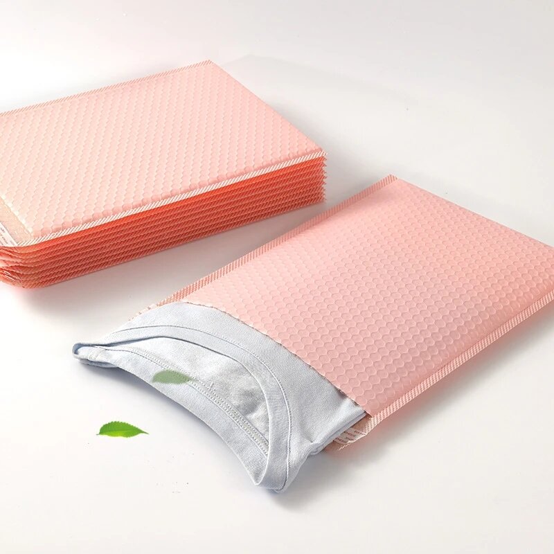 50 buah perlengkapan bisnis kecil Pink Bubble Mailers tas kemasan untuk mengemas produk paket pengiriman amplop pengiriman