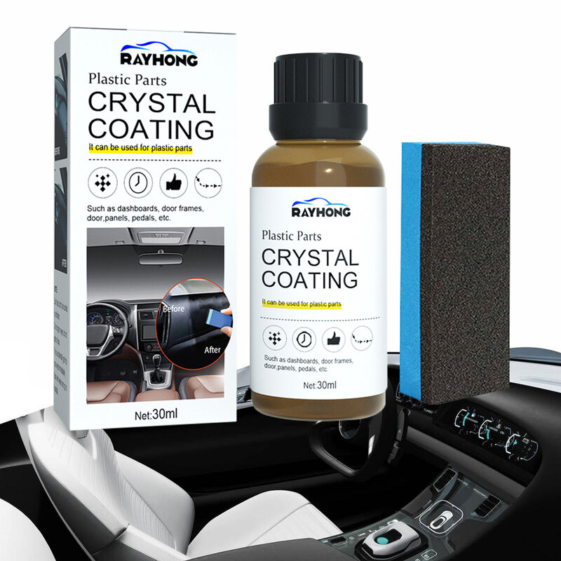 Plastique DominagroCar avec éponge pour les placements BMW et VW, pièces de revêtement en cristal, agent de remise à neuf, lavage et entretien des voitures