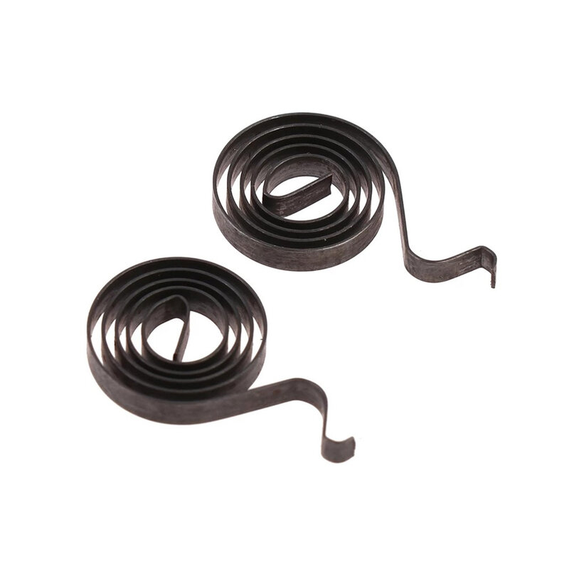 Resorte de soporte de cepillo de carbono de Metal, 2 piezas, 22,5x2,5mm x 12, resorte de bobina de amoladora angular para Bosch GWS6-100, reemplazo de potencia