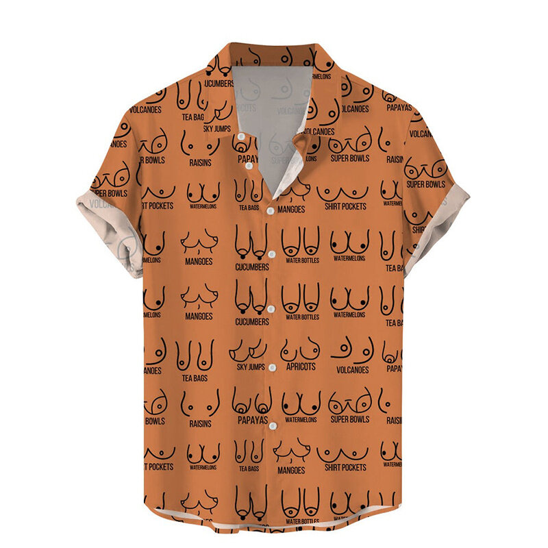 เสื้อสไตล์ฮาราจูกุพิมพ์ลาย3D ใหม่ฤดูร้อนเสื้อลำลองแขนยาวผู้ชายแฟชั่นกราฟิก