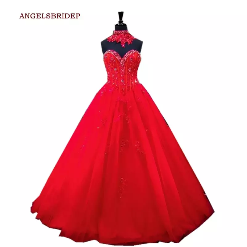 Gorgeous Sweetheart Ball Gown Quinceanera Dress For 15 Party Applique Empire Waist Sexy Formal Masquerade Princess Party Gowns