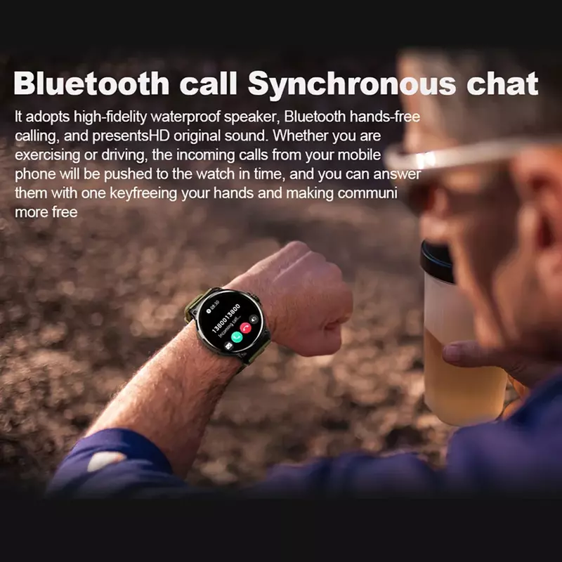 Colmi v69 1,85 zoll hd bluetooth ruf smart watch männer sport fitness tracker herz monitor 710mah smartwatch für xiaomi android