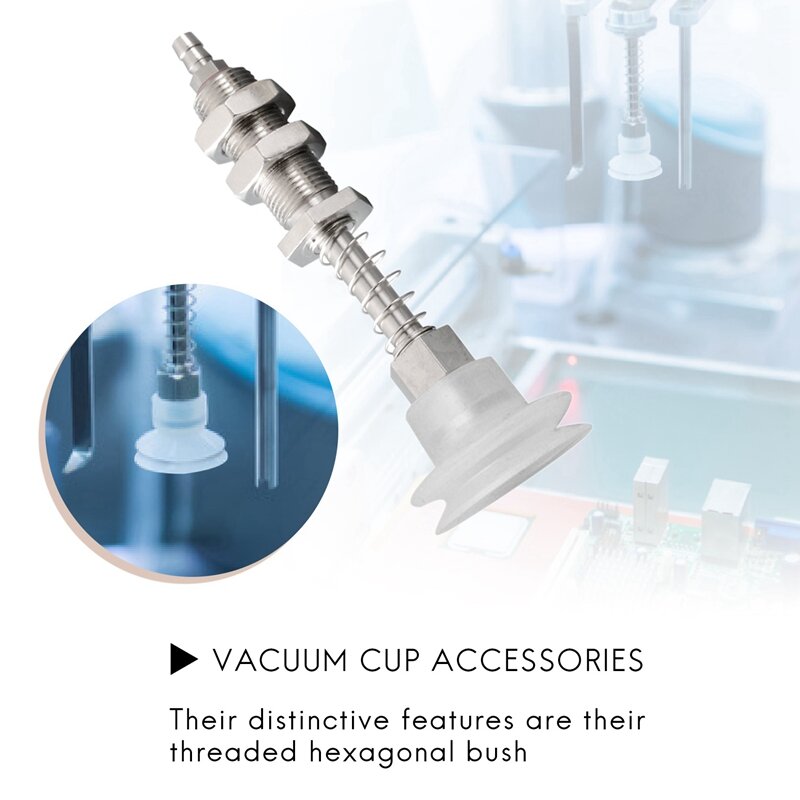 Vacuum Liquid Level Compensador Injection Molding Machine Peças, suporte de ventosa, Hexagonal Bucha Rosca, 4X,86mm