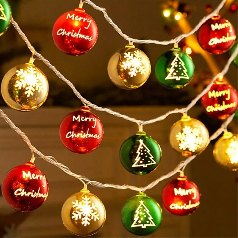 3 Meters 20leds Christmas String Lights 5000LM High Brightness Batteries Powered Snowflake Pentagram Led Fairy Lights