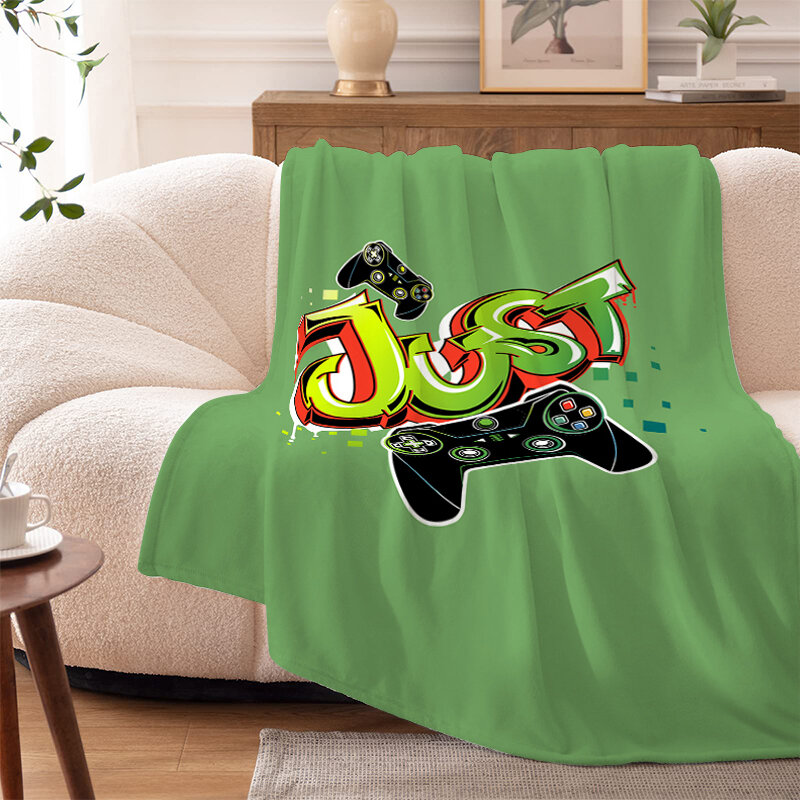 Фланелевые одеяла для дивана для зимних игр, теплые флисовые мягкие одеяла большого размера на заказ, постельное белье из микрофибры для кемпинга