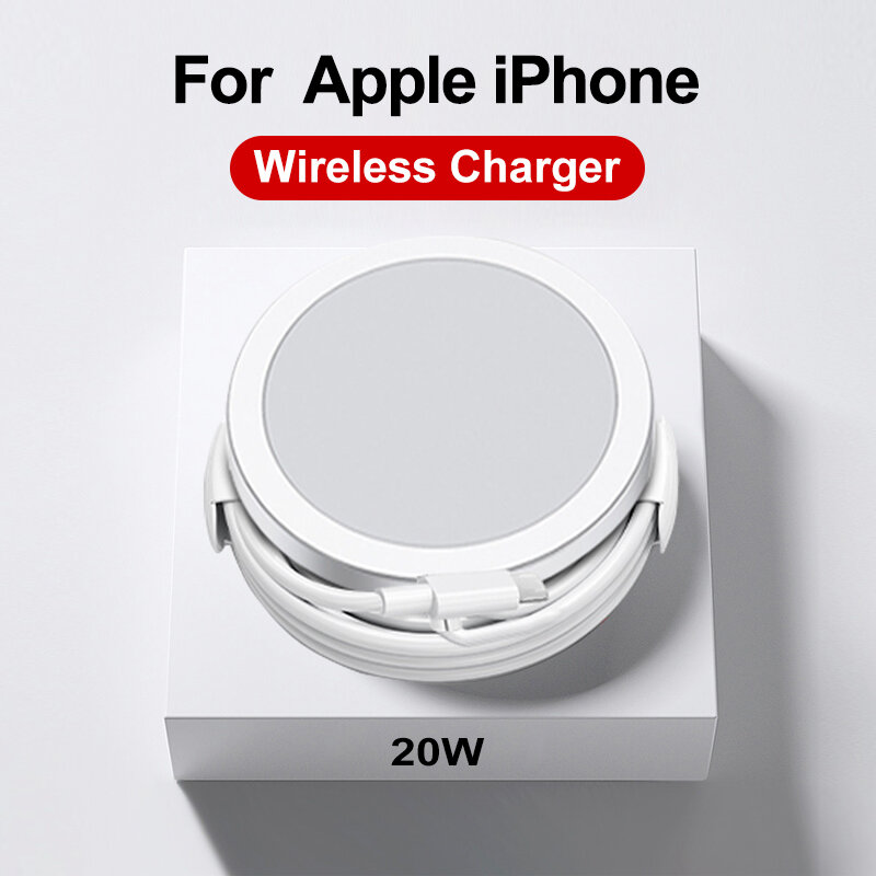 Do bezprzewodowej ładowarki Apple magnetycznej do iPhone 15 14 13 12 11 Max Mini X XS 8 USB-C szybkie ładowanie akcesoriów do telefonu