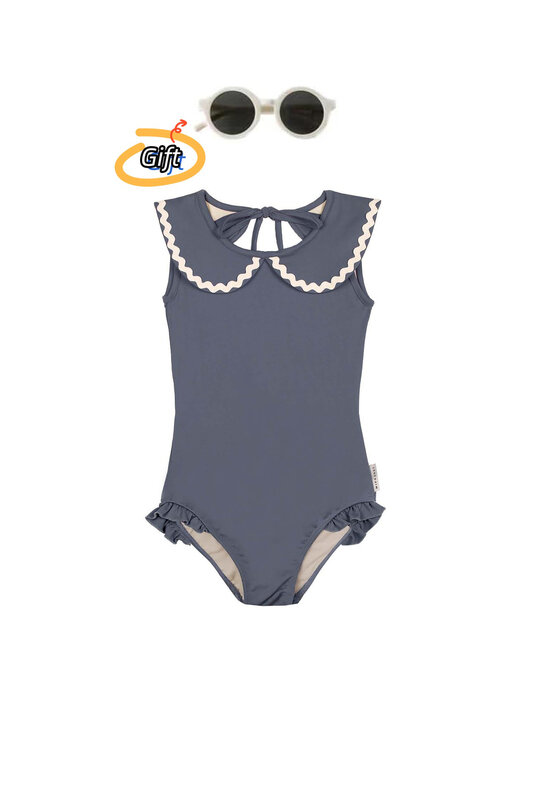 Girls Swimwear Sets 2024 MIPOUNET Summer Kids One Pieces Swimsuits Baby Holiday Outwear Toddler Children Seaside Swim Bikini