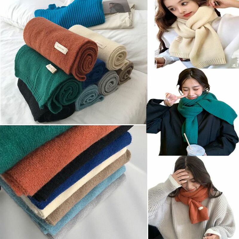 Нагрудник, теплый шарф для мужчин и женщин, модный утепленный зимний шарф, застежка, ветрозащитный снуд, хомут, унисекс