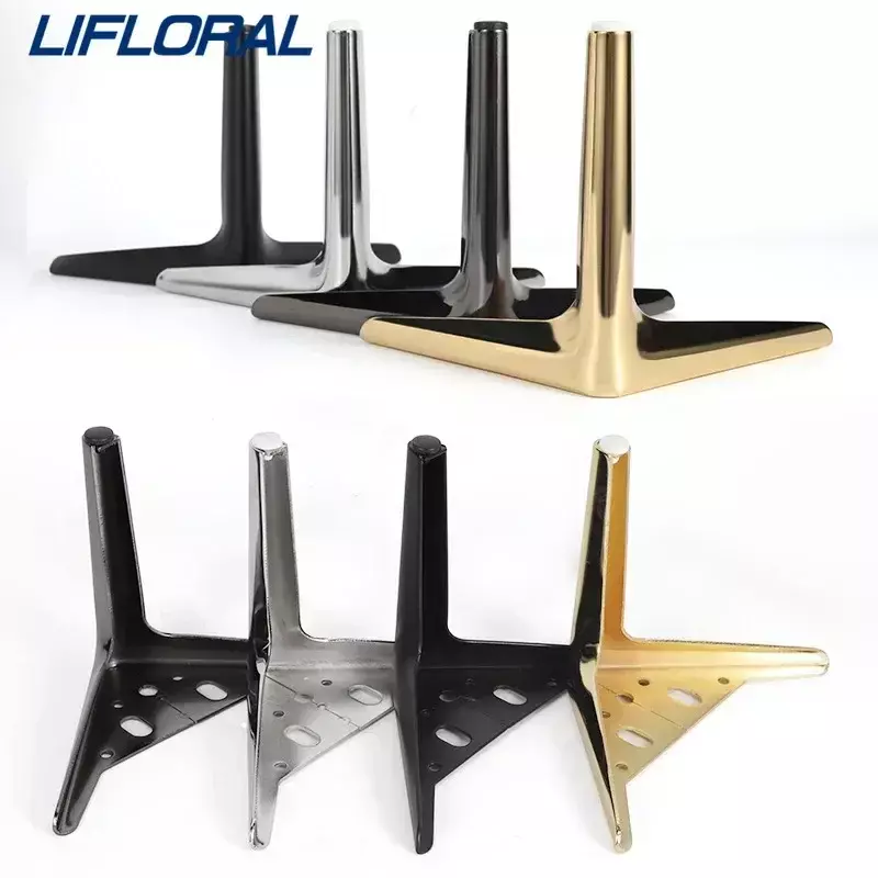 4Pcs/Set Furniture Feet For TV Cabinet Sofa Coffee Table Bathroom Cabinet Drawer Cabinet Leg Metal Support Feet Load 800KG