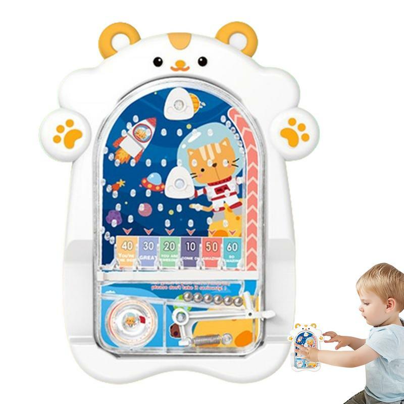 Podręczny gra Pinball urocza kreskówka maszyna do pinballa zabawka przenośne gry zabawki typu Fidget do podróży dla dzieci i dorosłych gra do gry wewnątrz pokoju