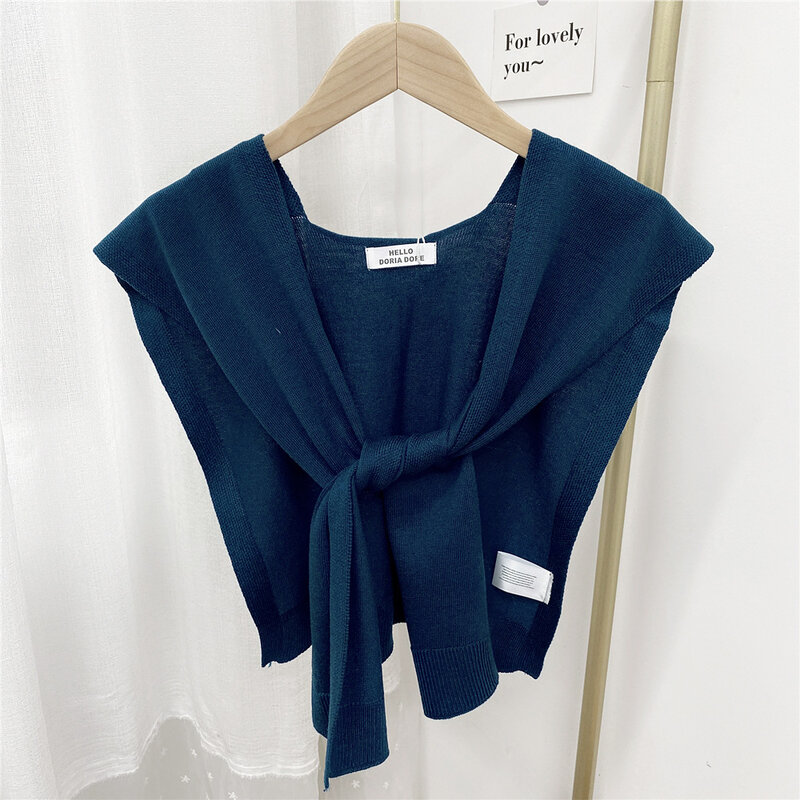 Châle tricoté pour femmes, nouvelle collection été 2022, cape de chambre à Air conditionné, mode coréenne printemps automne, Beige