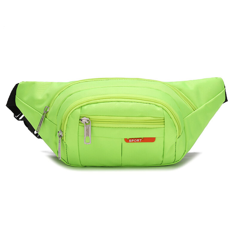Bolsa de nylon para homens, bolsa de cintura colorida, bolsa de viagem, bolso do telefone, bolsa de ombro de moda, 2023