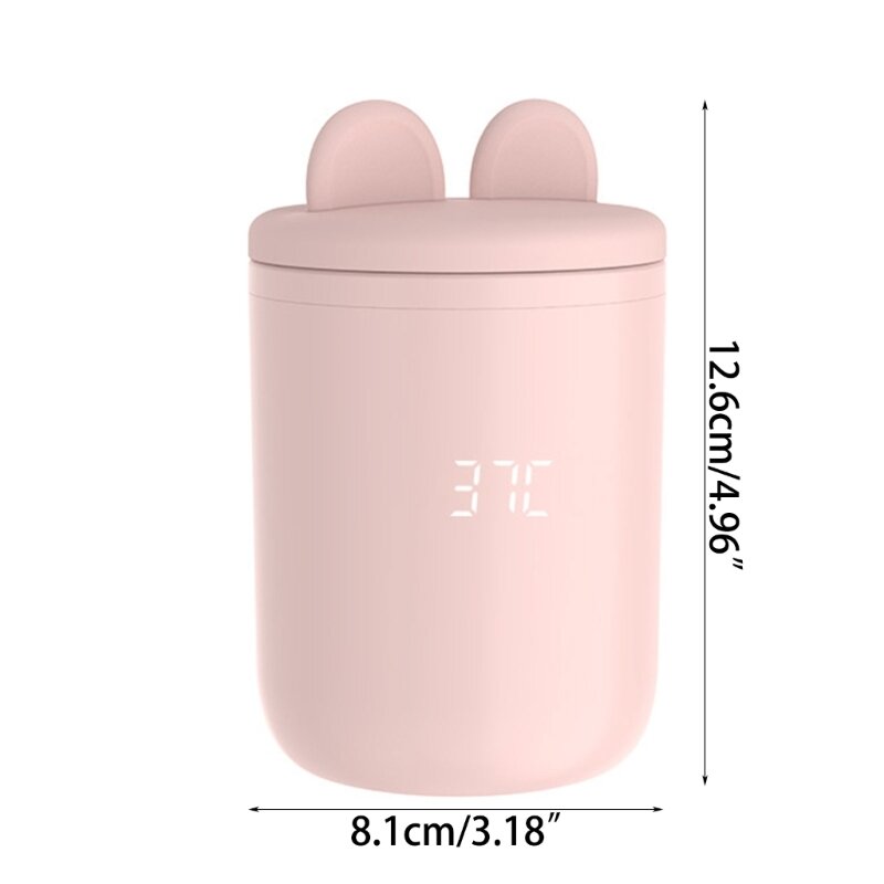 Baby Milch flasche wärmer drahtlose Milch heizung einstellbare Temperatur wasserdicht eingebaute Batterie Nachtlicht adapter