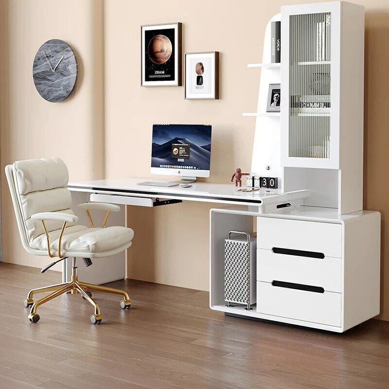 Youth Room Computer Desk Gaming Portable Bedroom Drawer Work Bench Studies Desk Seating Auxiliary Escritorios Furniture Home