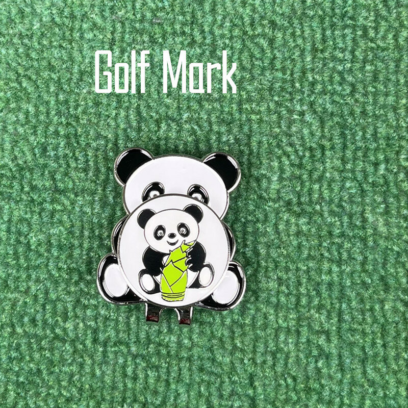 金属ゴルフキャップクリップ、絶妙な小さなマークキャップクリップ、緑