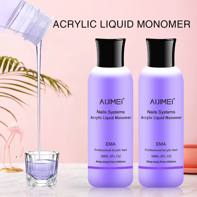 120ml/4.3oz Acrylic Liquid Monomer and Powder Acrylic False Nail Liquids Liquid Monomer