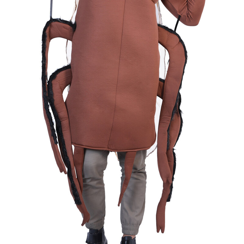 New Funny Family Group Cosplay Carnival Cockroach Costume Adults Unisex Animal Jumpsuit Halloween Costume For Adult Kids Gift