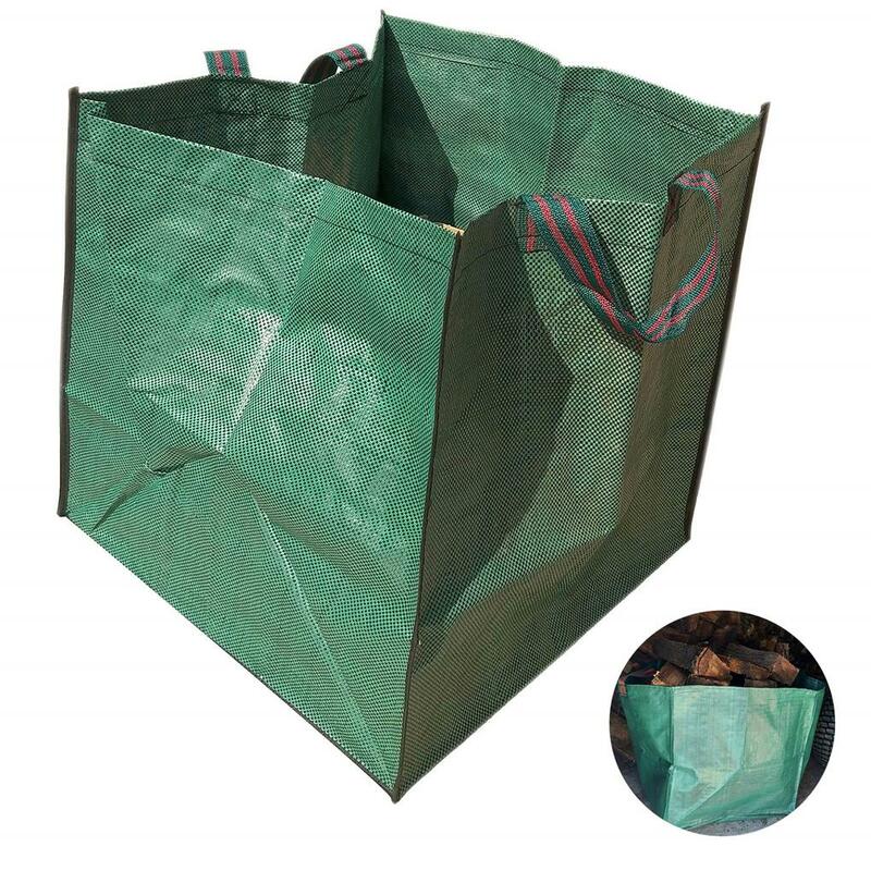 Bolsas de basura para recoger, contenedores de basura para jardín, almacenamiento de residuos para césped